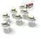 MR-Style Set Aufkleber und 7x high Power LED Tachobeleuchtung (weiß) kompatibel mit Audi 100/A6 1990-1997, Instrumentenbeleuchtung Umbauset