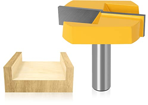 Baorder 12mm Schaft Boden reinigen Router Bit Hartmetallspitze Flächenhobelung Router Bit für das Holzschnitzen
