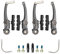 Chooee 2 Paar Fahrrad V Bremse Set Vorne Hinten V Brake für Shimano