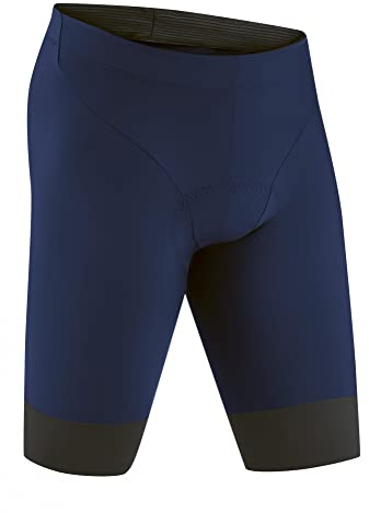 Gonso SQlab GO M, Herren Fahrradhose, Tights mit ergonomischem SQlab Sitzpolster, Innovative Schnittführung ohne Seitennaht, Enganliegende Passform, Blau, Gr. 3XL
