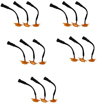 Daroplo 15 x LED-Kühlergrill-Lampen, Frontgrill-Licht für 2004–2014 und 2014-up/F250 (Kühlergrill nicht Lieferumfang enthalten)