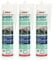 3x dubaust SAS24 Sanitärsilikon elastisch dauernassbeständig schimmelresistent Bad Küche Dusche Feuchträume 310ml Kartusche (schwarz)