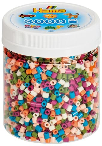 Hama Bügelperlen midi Dose 3000 Stück 6 Farbenmix