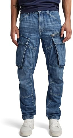 G-Star Men's Rovic Zip 3D Regular Tapered Denim Jeans, Blue (faded cliffside blue D23077-D536-G326), 29W / 34L