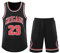 2-Teiliges Kinder/Erwachsene Basketball Jersey,Kinder/Erwachsener Basketball Jersey & Basketball Shorts,Kinder/Erwachsener ärmelloses Atmungsaktives Basketball T-Shirt Weste und Shorts Schwarz M