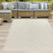 Teppich-Traum Outdoor-Teppich wetterfest Kunststoff Balkonteppich Gartenteppich Picknick Camping Rauten-Muster beige 120 x 170 cm