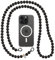 beadstars Perlen Handykette Universal zum Umhängen inkl. Patch und Geschenkbox, handgefertigt in Deutschland, bunte Holzperlen, versch. Längen kompatibel mit iPhone, Samsung (Midnight, 120cm)
