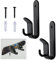 PEUTIER 4st Snowboard Wandhalterung Horizontal, Snowboard Wandhalterungs Clips Starker Stahl Snowboard Wandhalter Snowboard Halterung für Zimmer Garage Skiboard Longboard (Schwarz)