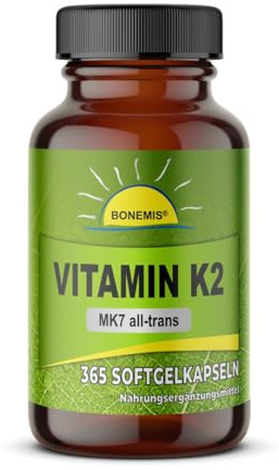 Vitamin K2, MK7 all-trans in Olivenöl, 365 Softgelkapseln, ohne Zusätze
