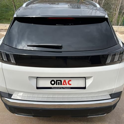 Protection Seuil de Pare-Chocs Arriére Compatible avec Peugeot 3008 2 2016-2024 en Acier