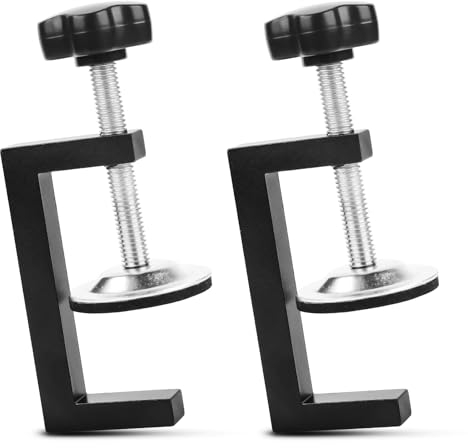 RUNEAY C Klemme 2 unidades, abrazadera de mesa C, abrazadera de tornillo, abrazadera de soporte para abrazaderas de tornillo ajustables, abrazaderas de tornillo pequeñas en C, abrazaderas de mesa