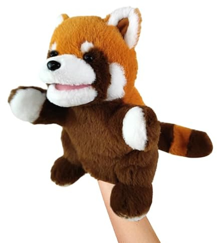 LOMTRATS 2026 Tierhandpuppen für Kinder,Kleinkind enthält Wolf,Tiger,Löwe,AFFE und bewegliche offene Münder,perfekt zum Geschichtenerzählen,im Vorschulalter und als Geburtstagsgeschenk