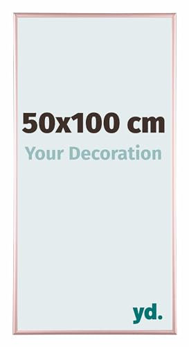 yd. Your Decoration - Cadre 50x100 cm - Cuivre - Cadres Photos en Aluminium Avec Verre acrylique - Anti-Reflet - Cadre 50x100 - Kent