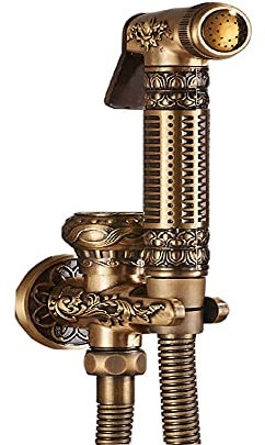 Pulvérisateur de bidet pour salle de bain, douche, toilettes à main, antique, poignée unique, robinet de bidet rétro froid, pulvérisateur mural pour salle de bain, douche, bidet, toilettes à pulvéris