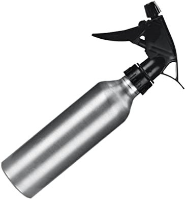 FONDOTIN 2pcs 250ml Aluminium Alloy Water Sprayer Bottle Multipurpose Spray Bottle for Plants Gardening Cleaning Refillable Silver Mist Dispenser