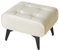 YMYNY Fußhocker, Ottomane Hocker aus Eisen, Moderne Gepolsterte Sofa Sitz Fußstütze Hocker, Square Tech Fabric Hocker, Pouf Couch Hocker für Wohnzimmer Schlafzimmer 40×30×26CM Weiß HBD037W