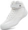 Mufanton Scarpe da Boxe da Uomo Scarpe da Wrestling Scarpe da Pugilato Traspirante Scarpe Combat Boxers Scarpe da Kickboxing Leggero Stivali da Bambino,Bianco,EU44