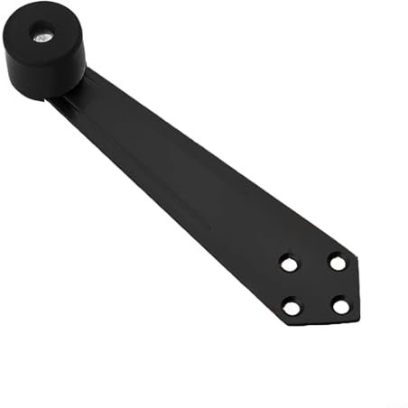 Over Head Door Stop, 90 Degree Furniture Overhead Door Stops Stainless Steel Door Stopper Wall Mount Door Holder Stop(Black)