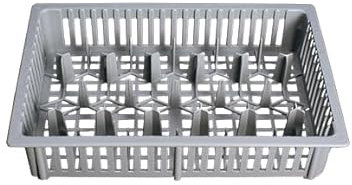 DIE BOX FABRIK Schnapsglaskorb 390x260x75mm für 33 Schnapsgläser | Spühlkorb | Schnapsglas Transport und Aufbewahrung | Glaskiste aus Kunststoff | Gastrobehälter (1)
