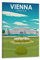 Fbaoda Wien-Österreich-Poster, Reiseposter, Leinwandkunst, Wanddekoration, Zimmer, Hausdekoration, Schlafzimmer, Büro, Poster, Drucke, Wandkunst, Paitings, rustikale Heimdekoration für Wohnzimmer, 60