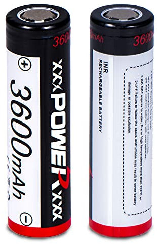 Rechargeable Vape battery 3600mAh Pack of 4 Flat Top Battery with Plastic Case Long-Lasting battery