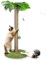 Masthome Griffoir pour Chats, 85 Cm Poteau Chat, Colonne en Sisal Naturel et Base de Couverture en Moquette Douce avec Boule Suspendue, Griffoir pour Chats de Tous âGes - Vert