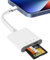 KUKUPOW Lettore di Schede SD, Lettore di Schede SD per IPhone, IPad SD e Micro SD a Doppia Porta Supporto USB-C, Scheda SD, Scheda Micro SD TF Può, Ricarica Simultanea.