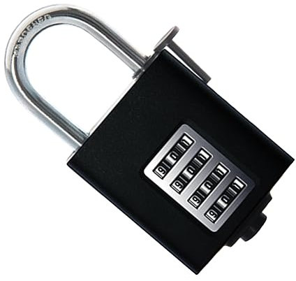 KONTONTY Outdoor Combination Padlock Theft Lock for Garage Garden Door Family Security
