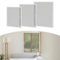 Fliegengitter-Fenster mit Aluminiumrahmen | Insektenschutz-Fenster-Einsatznetz ohne Bohren | 120x100cm | Verstellbares Moskitonetz-Fenster | Selbstbausatz | Weiß