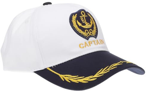 Captain Hat Baseball Cap: Verstellbare Kapitänsmütze Herren Sailor Ship Nautical Marine Sea Cap Hut für Männer Frauen Kostümzubehör Accessoire