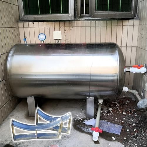 Vaso de expansión Suministro Automático De Agua Sin Torre, Impermeable Kit De Tanque De Presión De Pozo Horizontal Con Soporte Tanques De Almacenamiento De Agua, Para Uso Industrial Y Doméstico(115x65