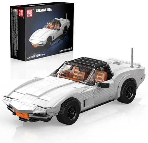 Mould King Auto Bauset, Sportwagen Modell 10198, Speed Champion Cars Bausatz 1347 Teile, Konstruktionsspielzeug für Erwachsene und Kinder ab 14 Jahren