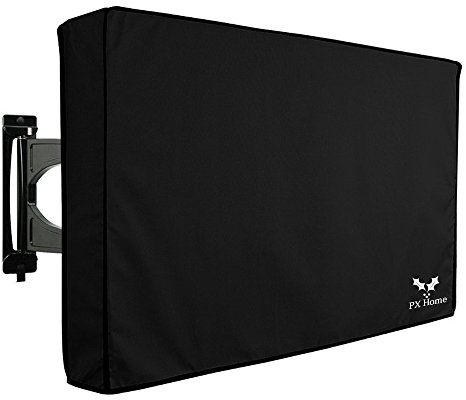 Mehomei Outdoor TV Abdeckung Wetterfest Universal Displayschutzfolie, 55 - 58, Schwarz