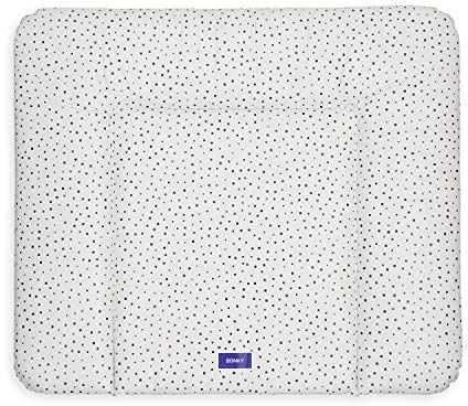 Bonky® Matelas à Langer Bebe souple 85x72 cm - Matelas à langer epais lavable - pour garçons et filles - Certifié Öko-Tex - Imperméable - points - 72x85 cm