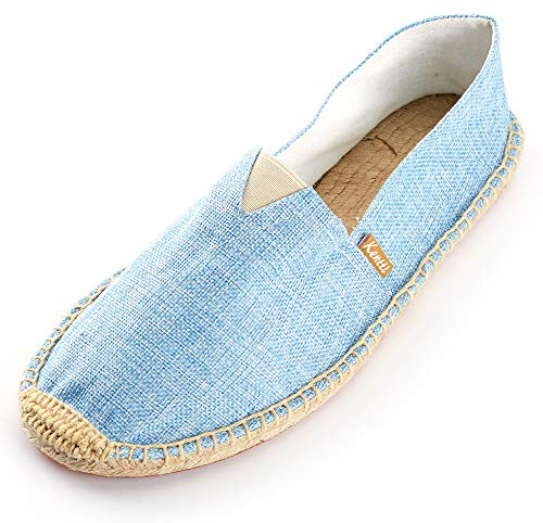 Kentti Klassische Herren-Espadrilles aus natürlichem Stoff