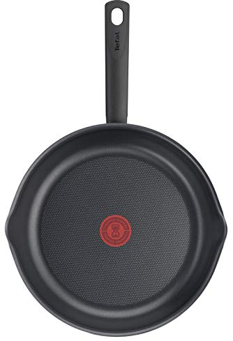 Tefal Day By Day On Poêle 32 cm, Non induction, Revêtement antiadhésif sûr, Fonction Thermo-Signal, Becs Verseurs, Fabriqué en France B56408AZ