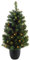 Weihnachtsbaum künstlich mit Beleuchtung 90cm mit Topf LED Warmweiß