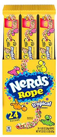 Nerds Rope Tropical Soft & Chewy Candy 26 g x 24 Stück