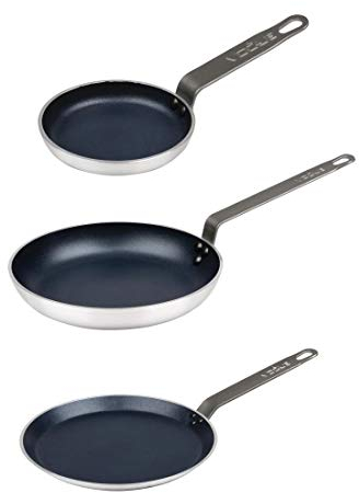 Vogue Set of 3 Non Stick Pans