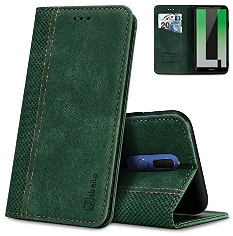 AKABEILA Hülle für Huawei Mate 9 Handyhülle Leder Flip Case Ständer PU Brieftasche Schutzhülle Klapphülle Tasche Case mit [Kartenfach] [Standfunktion] [Magnetisch]