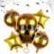 Halloween Dekoration Ballon Set, 5 Stück Halloween Party Luftballons, Skelett Luftballons, Halloween-Folienballons Totenkopf für Halloween Party Dekorationen Zubehör