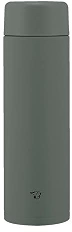 Zojirushi SM-GA60-HM Water Bottle, Seamless Stopper, Large Capacity, 20.3 fl oz (600 ml), Screw, Stainless Steel Mug, Forest Gray, Integrated Washer, Easy to Clean, 2 Pieces Only