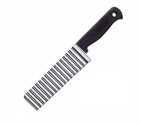 RHSH Pommes Frites Schneider Edelstahl Kartoffelmesser Wellenmesser Küche Wolf Zahnschneider Cut Pommes Frites Wellporte Messer Cut Fancy Pommes Frites Messer Kartoffelschneider