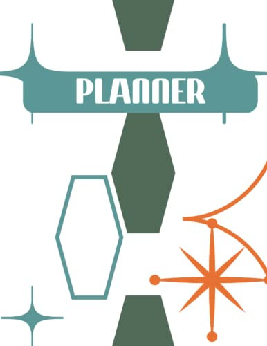 Planner: Large Undated Mid-century Modern Personal Planner