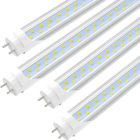 JESLED 4FT LED T8 Type A+B Tube Lights, 24W(65W Equivalent), 3200LM, 6000K