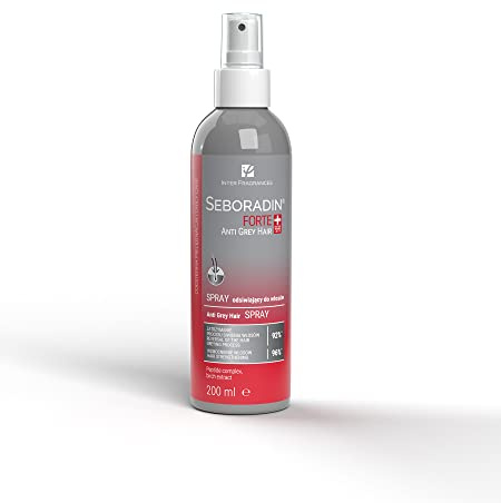 Seboradin Haarspray Anti-Gelbstich Silberspray Für Blondiertes Und Graues Haar Mit Peptidkomplex Birkenblattextrakt 200ml Forte