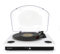 Platine vinyles Ledwood ROUND300 Blanche - 33-45-78 Tours, Encodage sur USB, avec Haut-parleurs stéréo 2x5W, Bluetooth