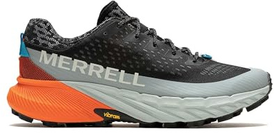 Merrell Men's Agility Peak 5 GTX-Black/Tangerine Sneaker, 10 UK