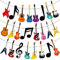 Gitarrenbanner Musik Gitarre Party Banner Gitarre Geburtstag Party Dekorationen 2 Stück Musik Party Banner für Rock Gitarre Baby Shower Supplies