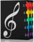 Notenmappe für Notenblätter beim,Notenheft a4,Präsentationsmappe a4,chormappe,notenmappe für notenblätter, Kunststoff Konzert Chorfolder Music Note,40 Taschen Clef (Schwarz)